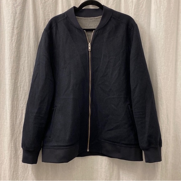 Naadam Wool Cashmere Reversible
Bomber Jacket Size XL - Picture 3 of 14